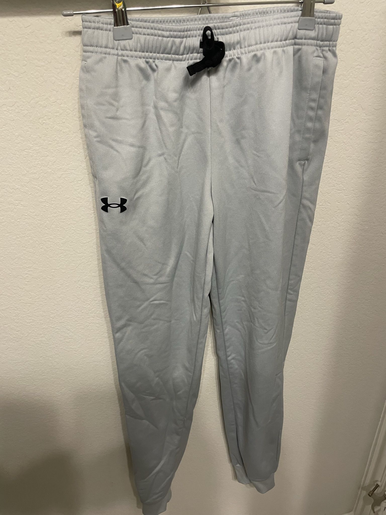 Under Armour Gray Drawstring Loose Joggers Large Youth