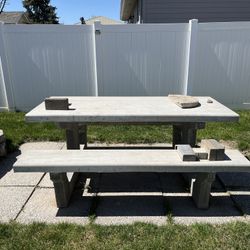 Concrete Picnic Table 