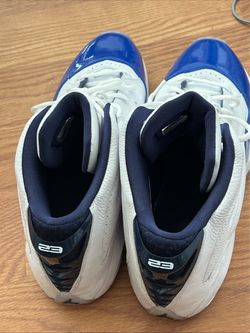 Air Jordan 11 Low White  Blue Sneakers