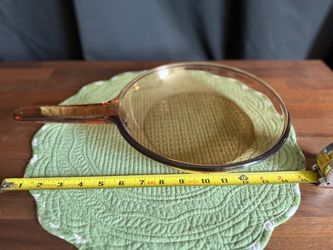 Vintage Corningware Amber glass waffle bottom saucepan