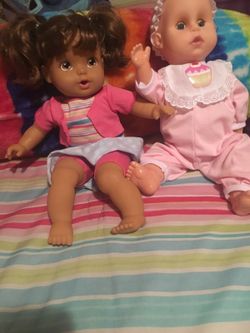 Dolls both for 10.my daughter played with them 2 times