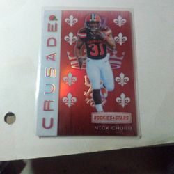 2018 Panini Rookies And Stars Nick Chubb #47 Crusade 