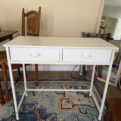 Small white desk