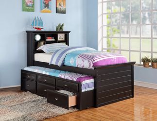 Twin Size Bed Storages And Trundle New 