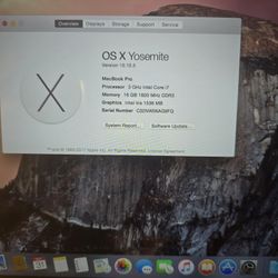 Macbook Pro Model A1502 