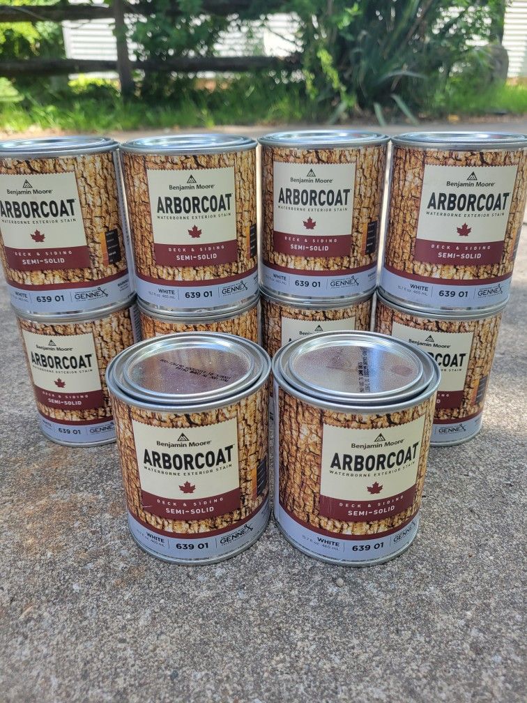 15.7 Oz Cans Of Arborcoat Semi-solid White Stain 