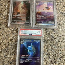 Pokemon 151 Charizard, Blastoise, Charmander 