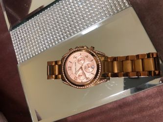 Rose gold Michael Kors watch