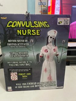 Halloween Convulsing Nurse Animatronic