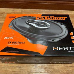Hertz SPL Show SX 690 NEO.1 SPL Show Series 6"x9" 3-way car speakers - NIB - OBO