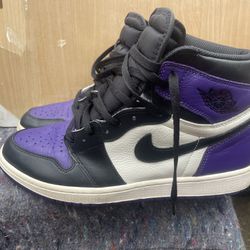Jordan 1 Court Purple Size 12 