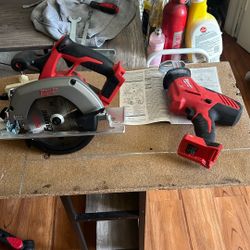 Milwaukee Circular Saw And Milwaukee Hackzall