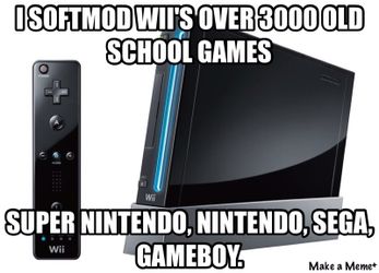 Wii modding; retro games added to wii