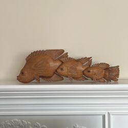 Hand Carved Wooden Fish