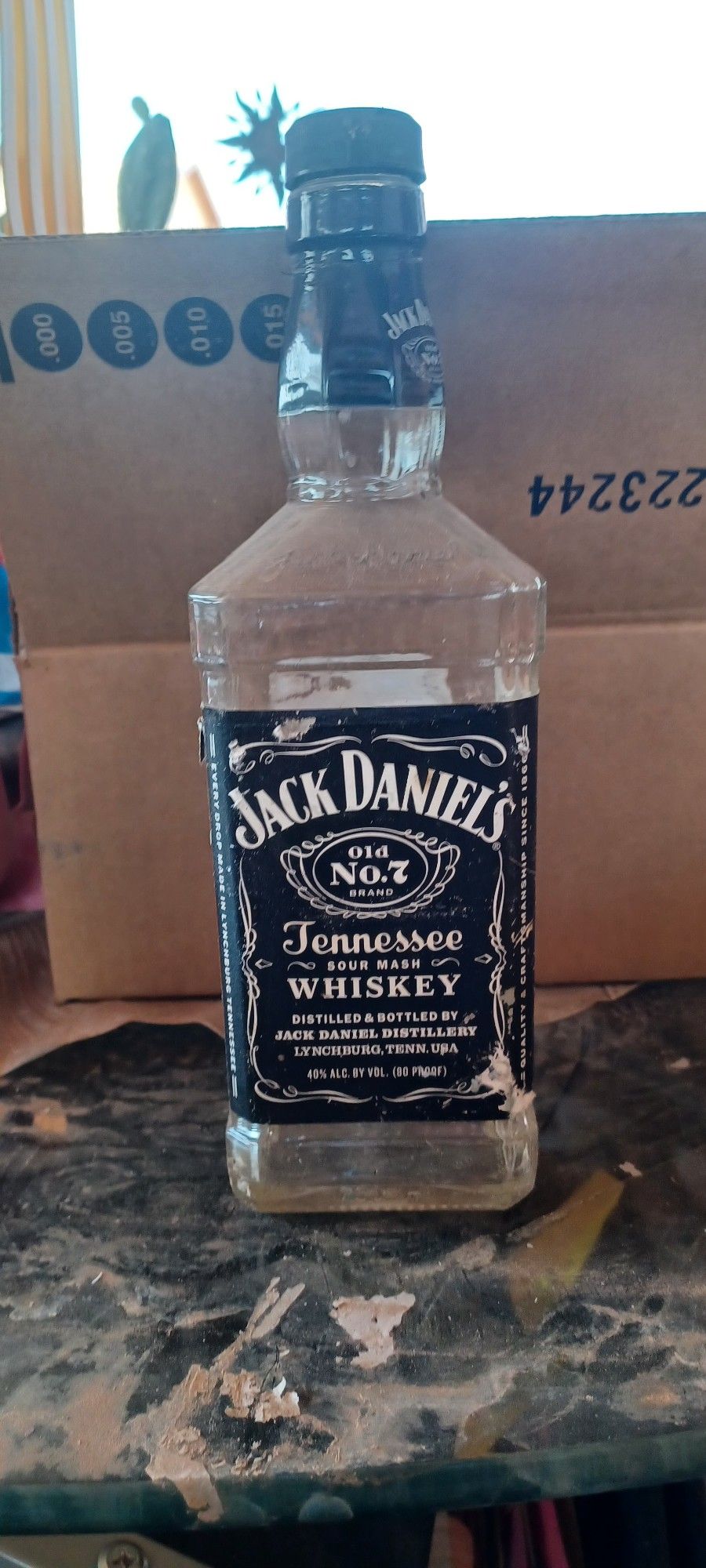EMPTY Jack Daniel's Bottle