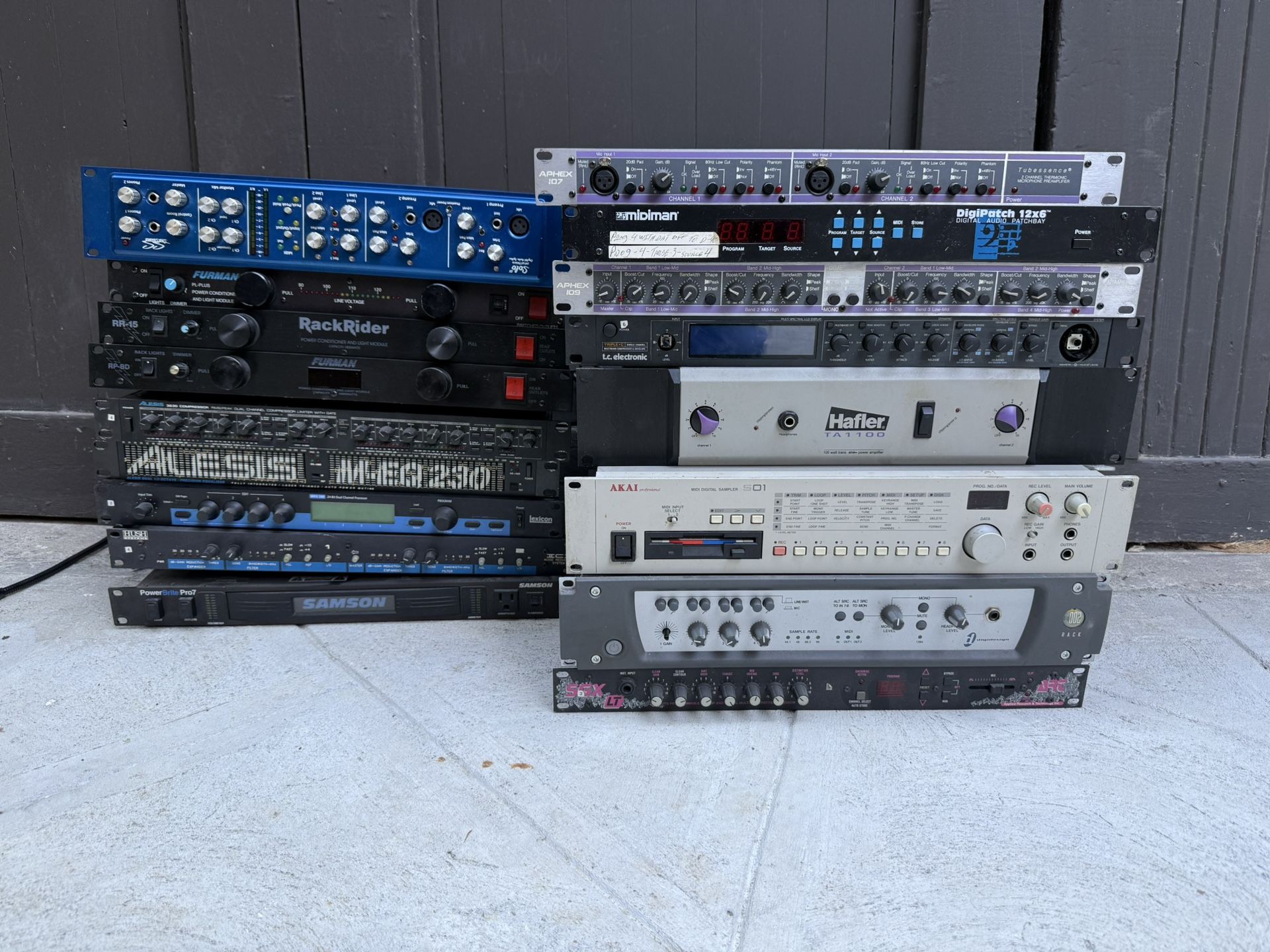 Studio Recording Rack Gear Bundle