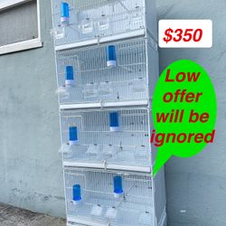 Lot of 4 Breeding Cages / Birds Breeding Cages