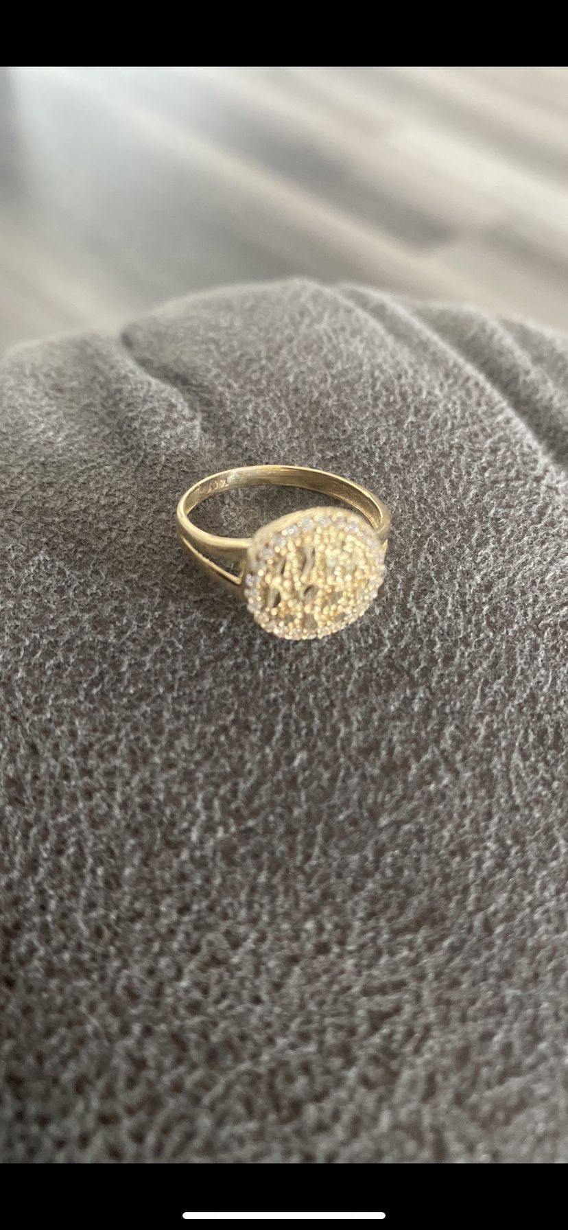 14k Gold Nugget Ring 