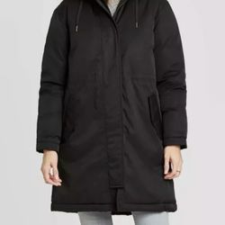 Universal Thread Goods, Co. Women’s XXL Black Jacket Coat Water Repellent Arctic Puffer Parka Snow 