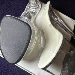 Clear Band Platform Heels 