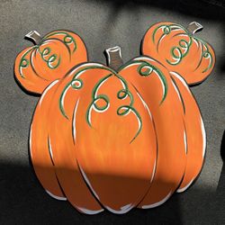 Mickey Mouse Pumpkin Disney/ Wood 