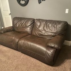 REAL Leather Couch
