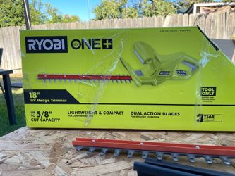 RyobiCordless 18v hedge trimmer tool only