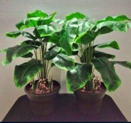 28" Faux Potted Plants with Watermelon / Clear Stone & Lavender / 9" Planters @ Lasting Creations
