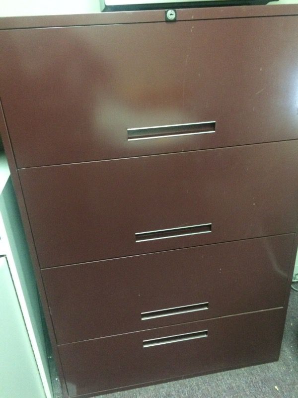 4 Drawer Locking File Cabinet With Hanging File Bars For Sale In