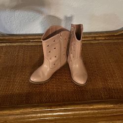 Tucker & Rate Pink Cowgirl Boots Toddler Size 10