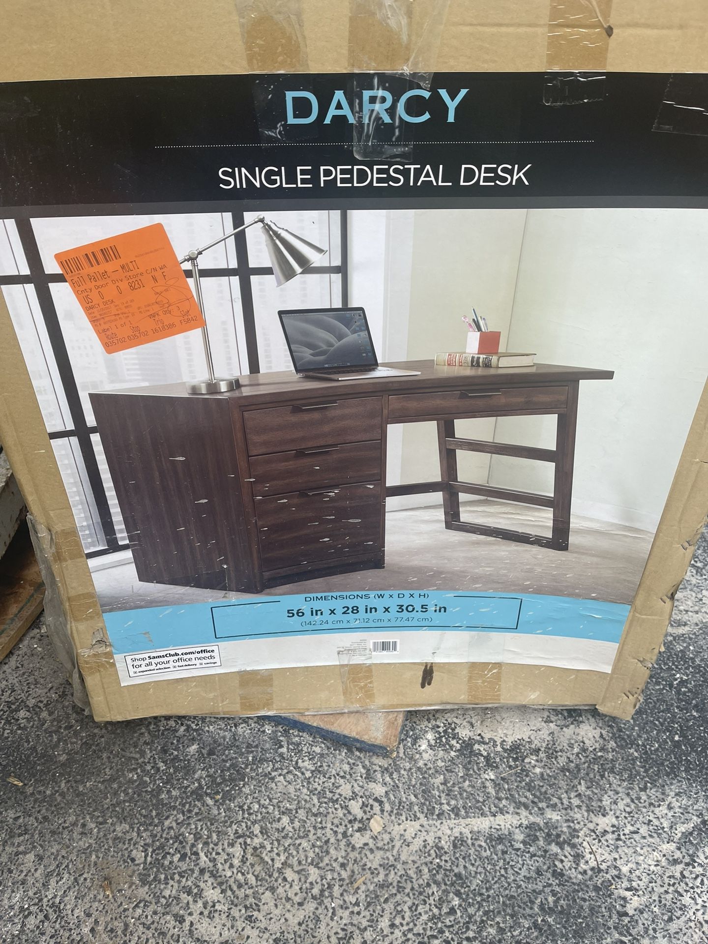 Single pedestal Desk - Brand New