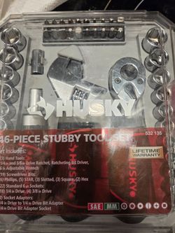 Husky 46 piece stubby tool set