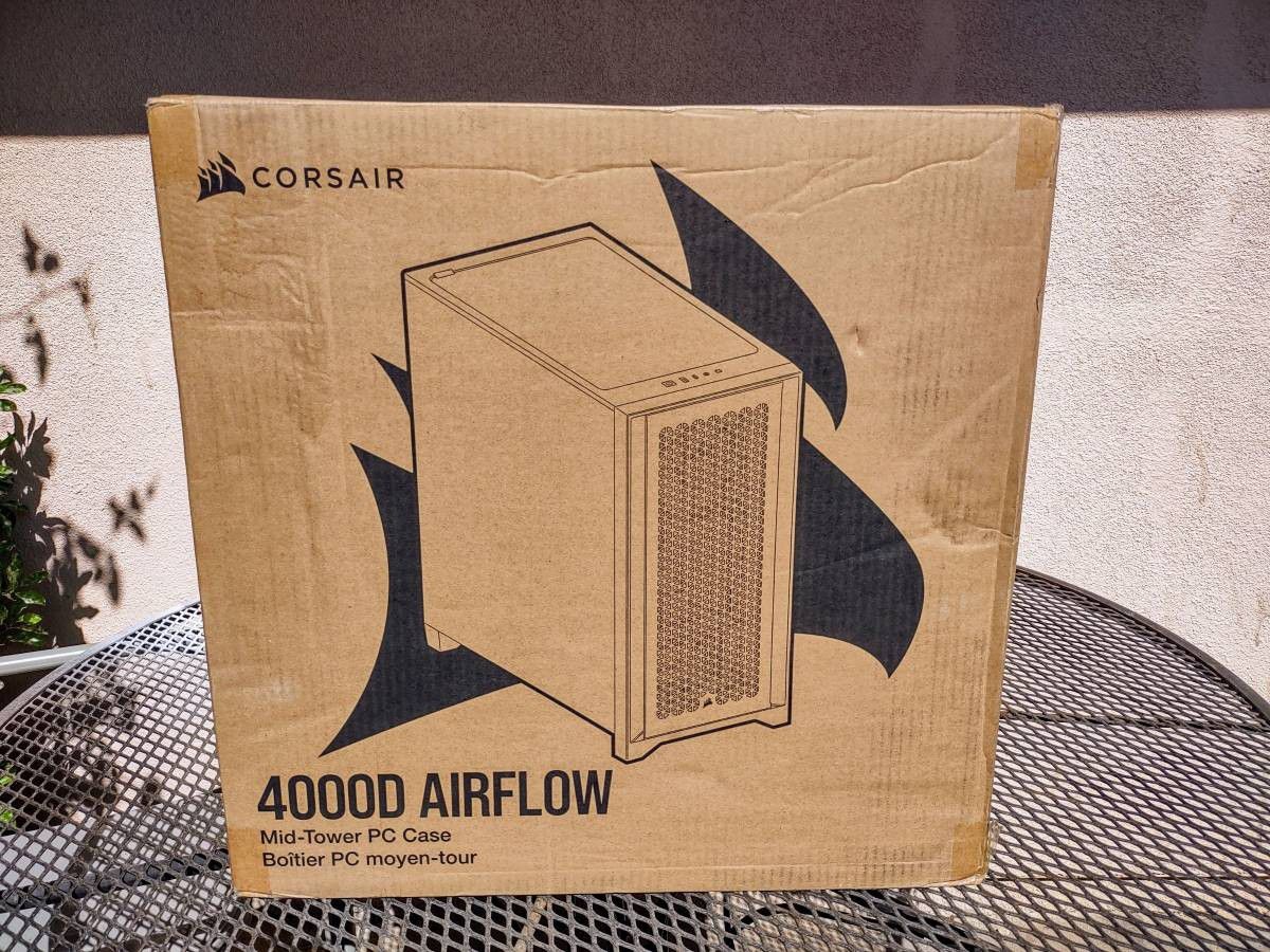 Corsair 4000D Airflow 4000D Black Steel / Plastic / Tempered Glass ATX Mid Tower Computer Case.