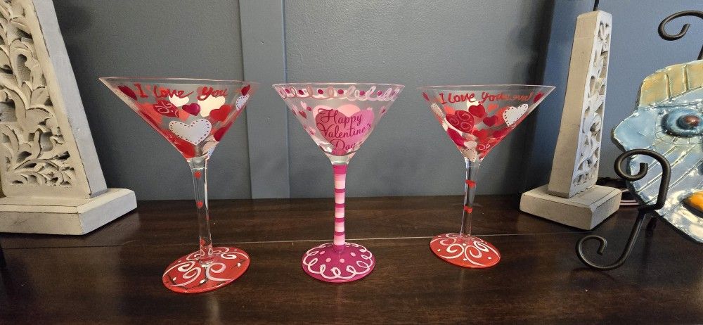Painted Martini Glasses