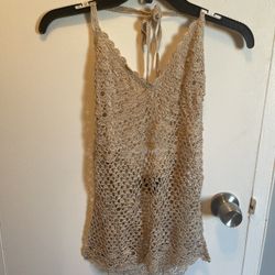 Crochet Backless Top. Gorgeous, Very Feminine Classic Top. Size S