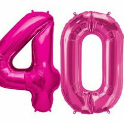 #40 Pink Jumbo Balloons