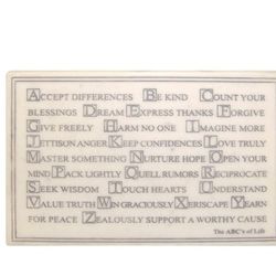 ABCs of Life Marble Standup or Wall Plaque
Graduation Gift home decor
