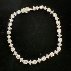 Moissanites Tennis Brecelet In 925 Sterling Silver 4mm. Available In 6.5, 7.5and 8 Inches Price In The Description Below. 