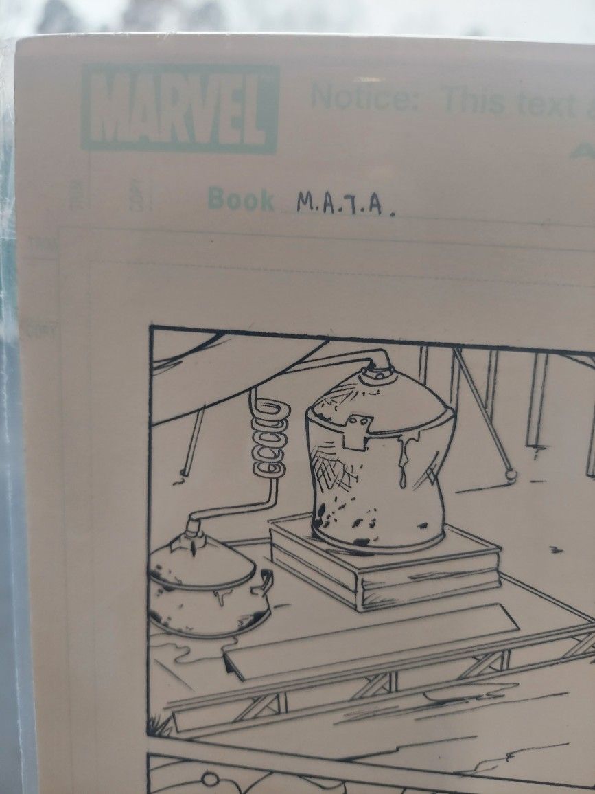 Original Marvel Adventures The Avengers SPLASH Drawing