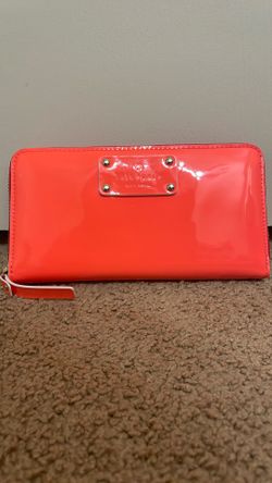Kate Spade Orange Continental Wallet 