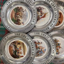 Americana Plates SIX TOTAL