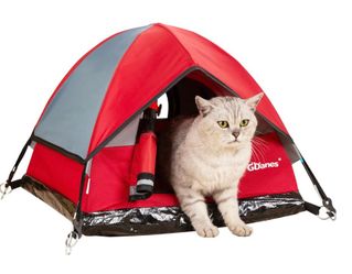 Red tent for cat or small dog new