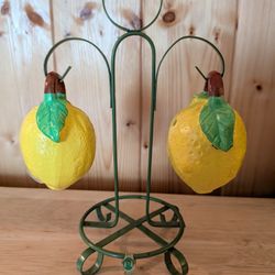 RARE, VINTAGE, HANGING LEMON SALT AND PEPPER SHAKERS JAPAN