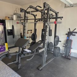Smith Machine 2001 | Multi-Use Adj Bench | Gym Equipment | Fitness | Squat Rack | Excercise |🔴WEIGHTS AND BARBELL SOLD SEPARATELY 🔴 FREE DELIVERY 🚚
