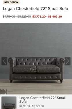 Logan Chesterfield 72" Small Sofa