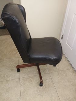 OFFICE CHAIR LEATHER WITH WHEELS 