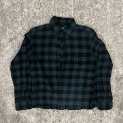 Vintage Cropped Uniqlo Flannel