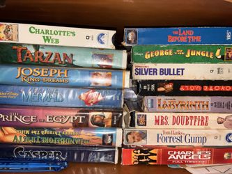 Movies , cds, and vhs