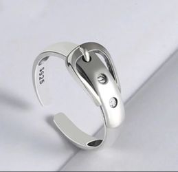 925 stamped sterling silver ring belt