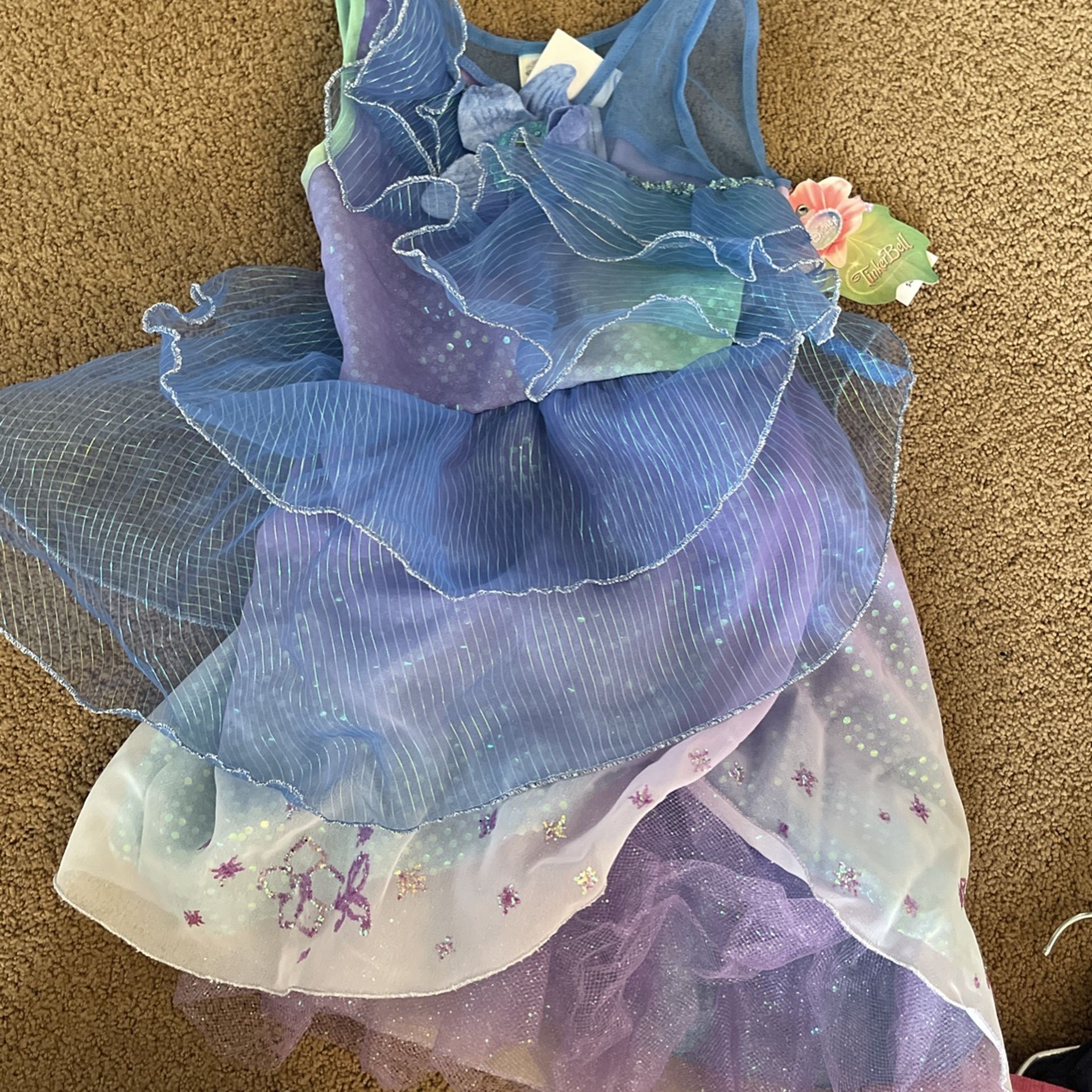 Disney Store Tinker Bell Silvermist Costume Size 2/3 New